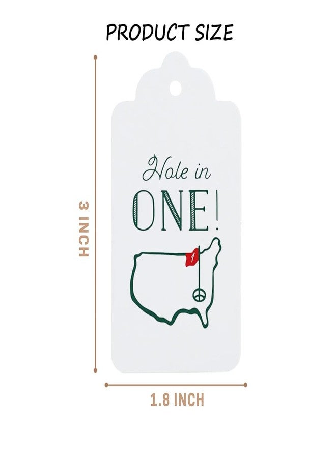 Geloar Golf Themed Hole In One First Birthday Tags - 30 Pack Golf Themed Favor and Silverware Tags for Baby 1st Birthday Decorations - Image 3